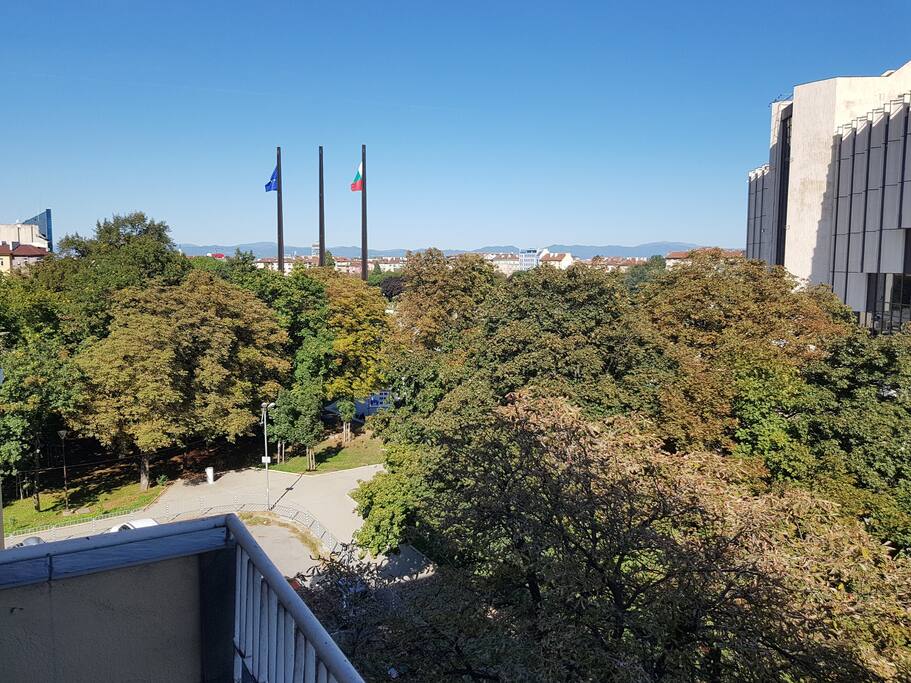 View from the balcony and all Windows