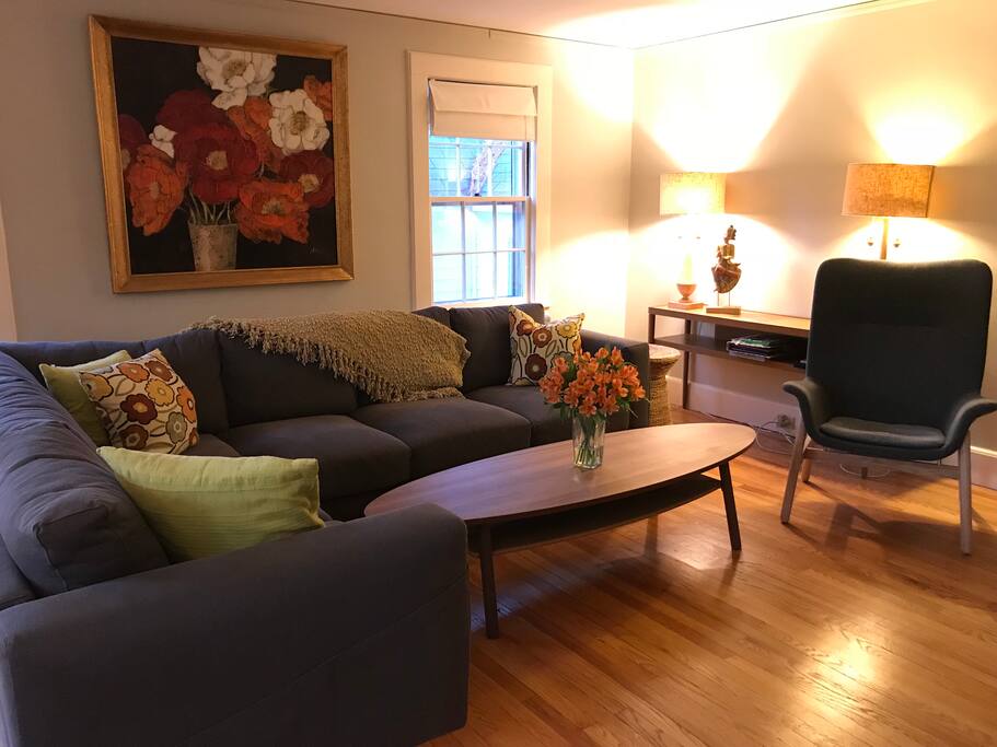 Downstairs Living Room with new Furnishings