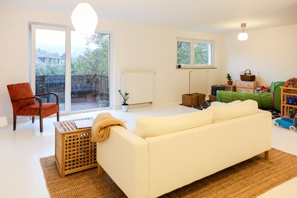 Living room and play space
