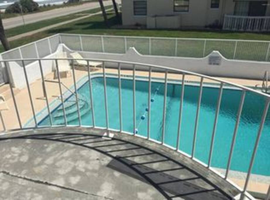 Pool right outside Master Balcony