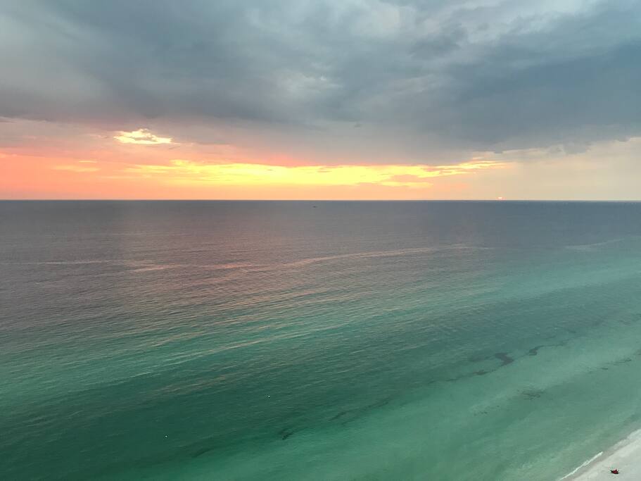 Sunset from our balcony