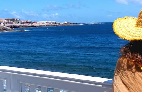On the shore of the beach, Salinetas.  Gran Canaria.