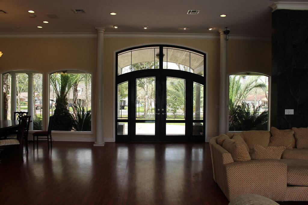 main room looking out front door