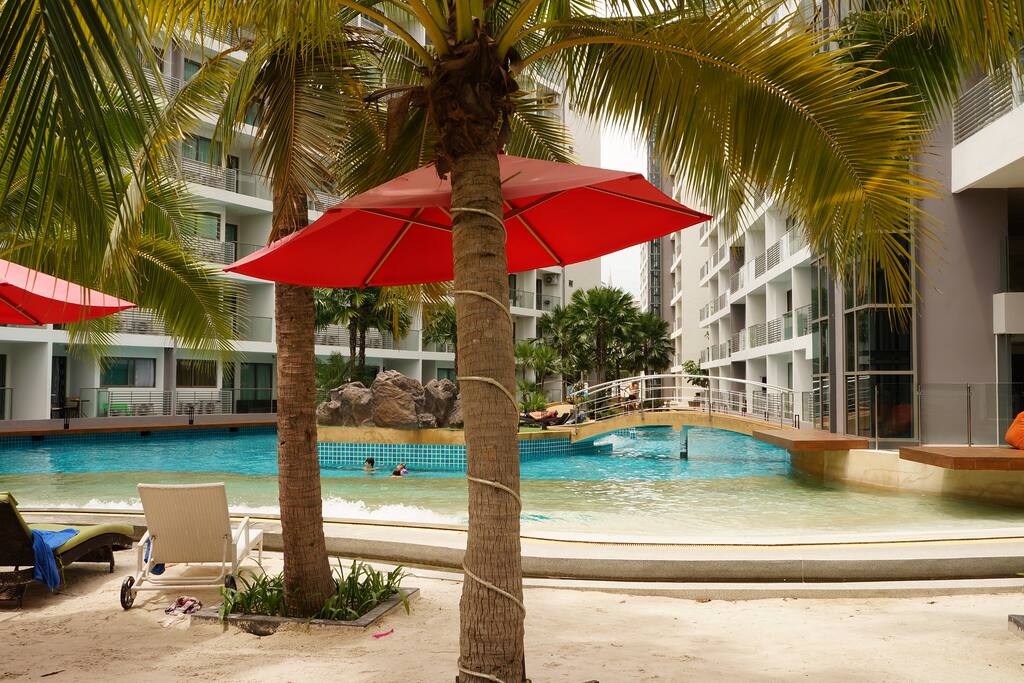 Private Beach in the Building