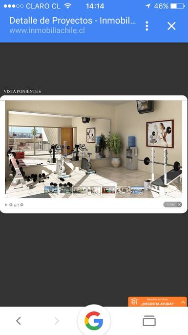Gimnasio disponible desde 01 de octubre 2016.