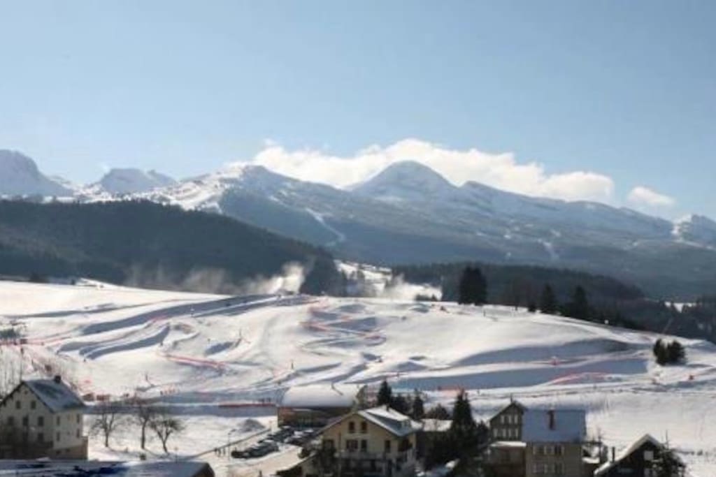 Vue imprenable sur montagnes