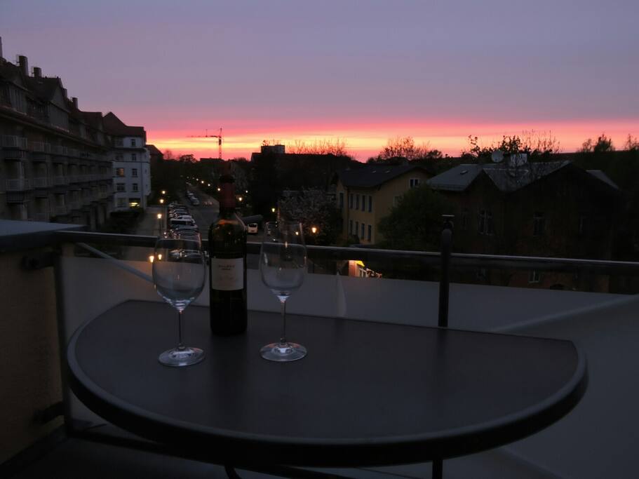 Balcony at sunset