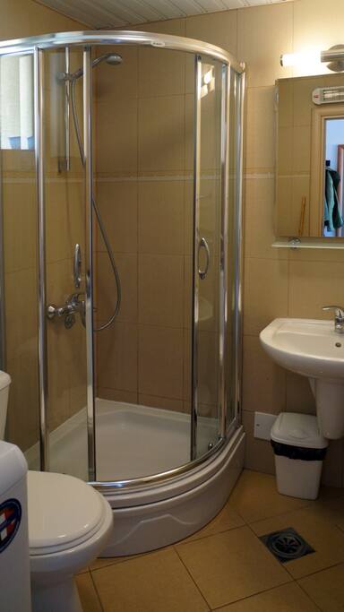 Bathroom with washing machine