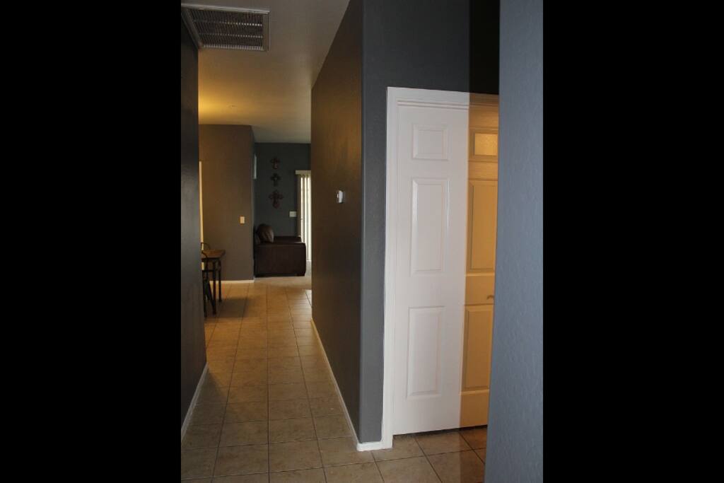 Hallway to living room