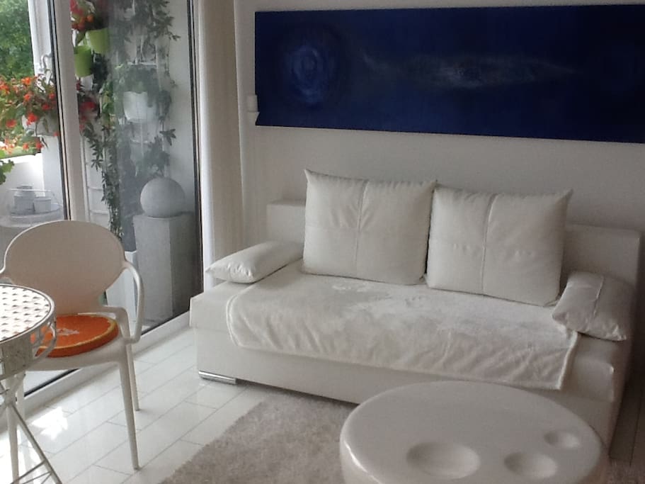 Ausklappbare Couch