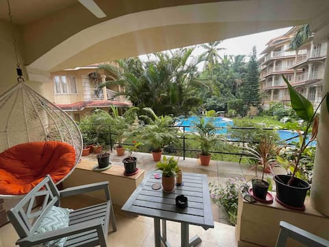 Sunsaara Pool Front! 1BHK Super Luxury Apartment