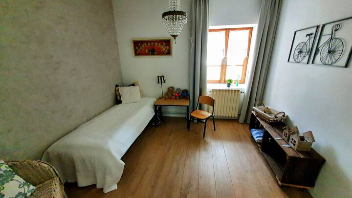 Bedroom 4. Bed 70x190. Cot possible.