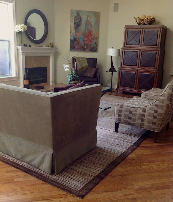 Living Room with Skylights