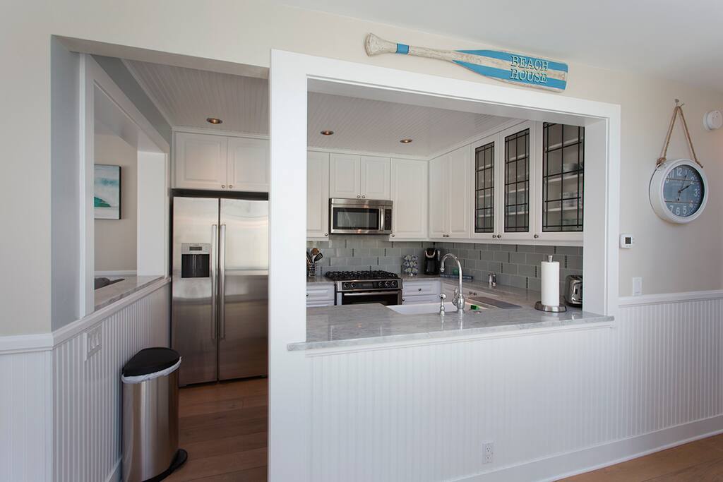 Kitchen with stainless appliances