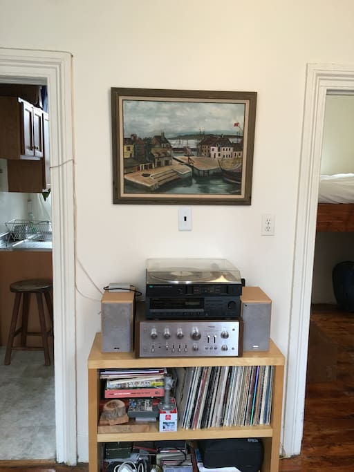 Stereo with Record Player