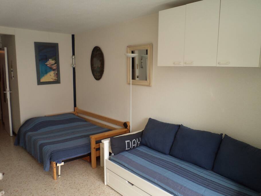 séjour avec 3 couchages