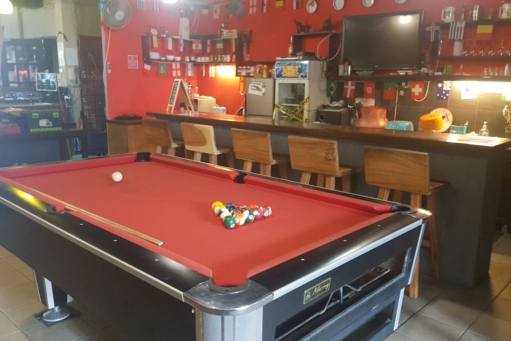 Pool table, 50% of profits go to the Orangutan project