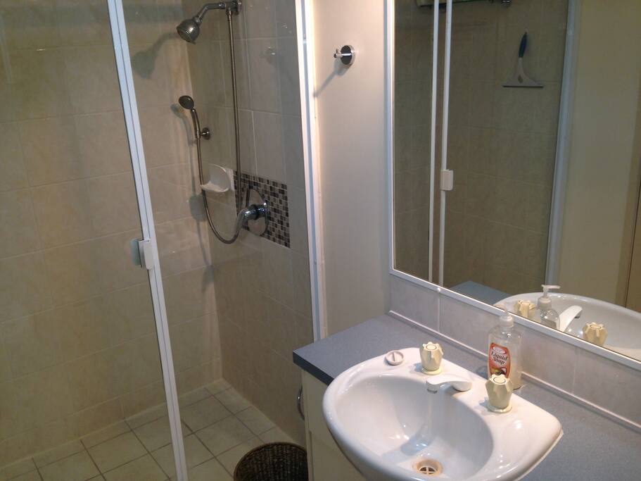 En suite bathroom large shower