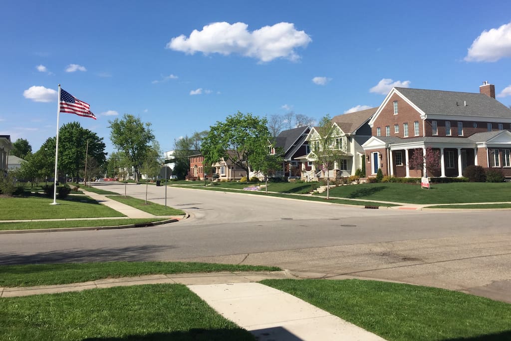 The view looking North (Towards campus). This game day environment can't be beat!
