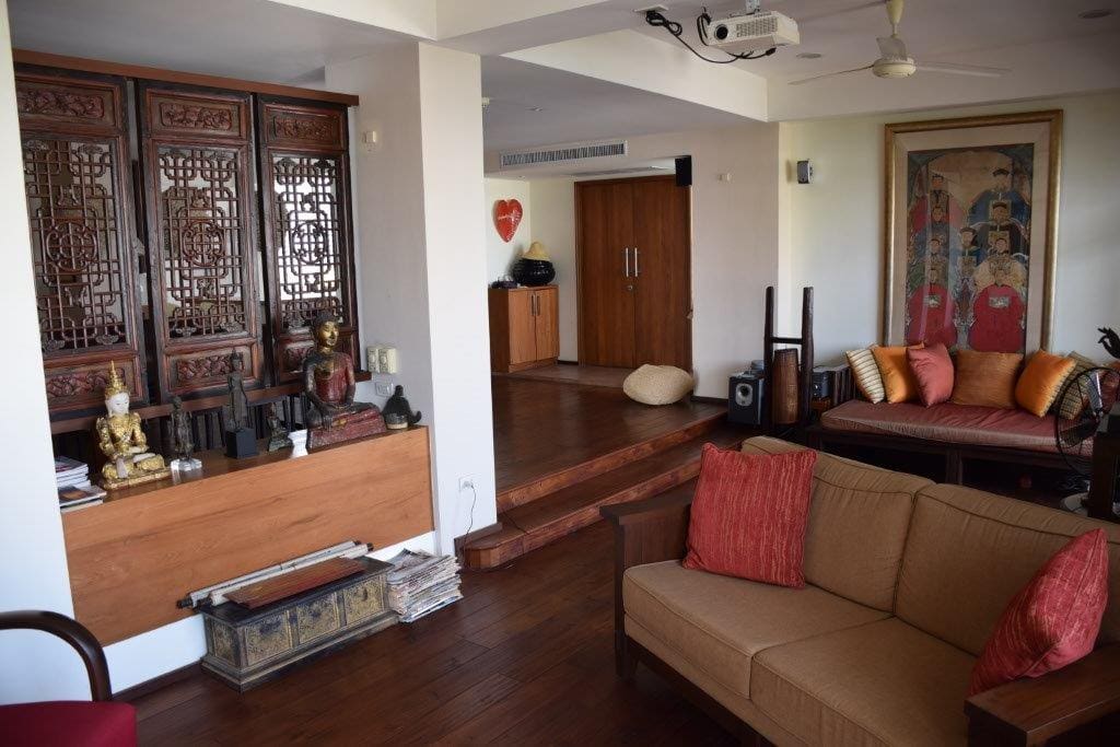 Open living area, with antiques