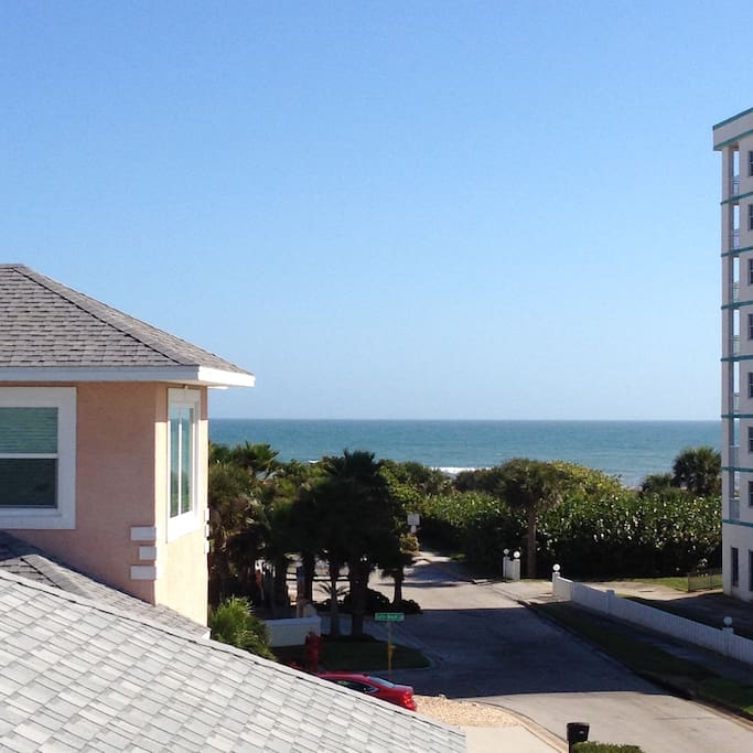 View of Ocean from roof terrace
