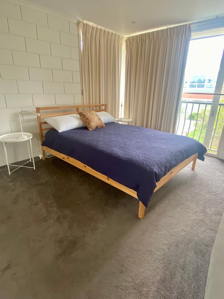 "The beds are very comfortable with nice linen and great pillows." – Madeleine, January 2022

New Sealy queen bed promotes a great night’s sleep and the bedroom also features a  full-length mirror and large wardrobe.