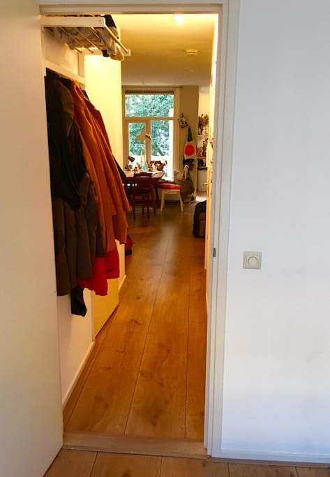 Hallway view to living room