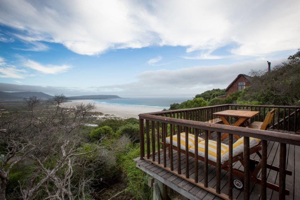 Balcony area overlooking the sea