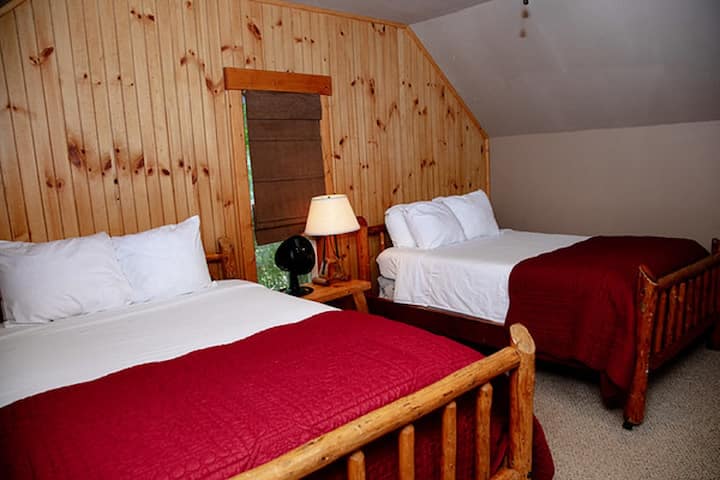 Ranch House - Bedroom #3 - Two Double Beds - Upstairs