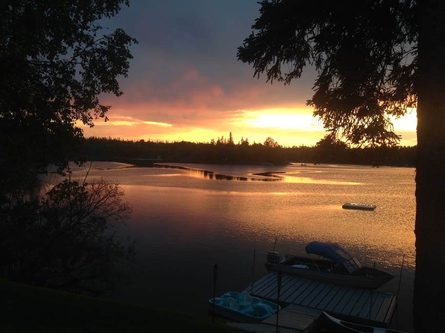 Sunset on Island Lake