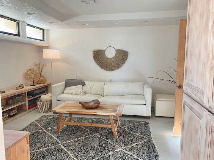 Den - TV room, with pullout queen sofa bed  for bedroom #3.