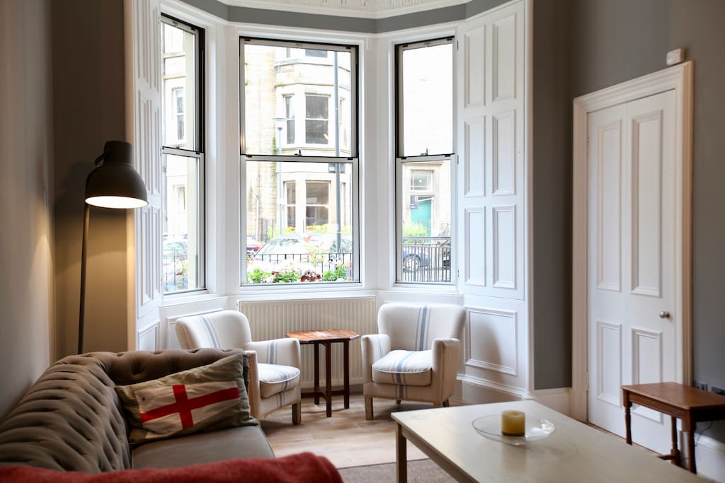 Bow window in Living room