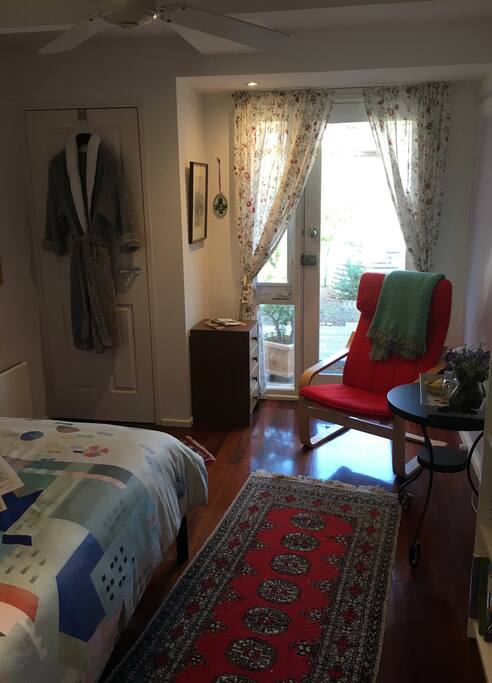 More recent photo of bedroom.