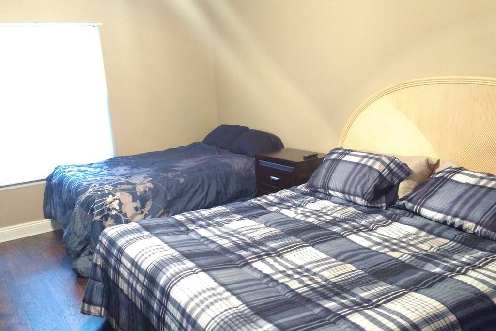 King sized and full sized bed
