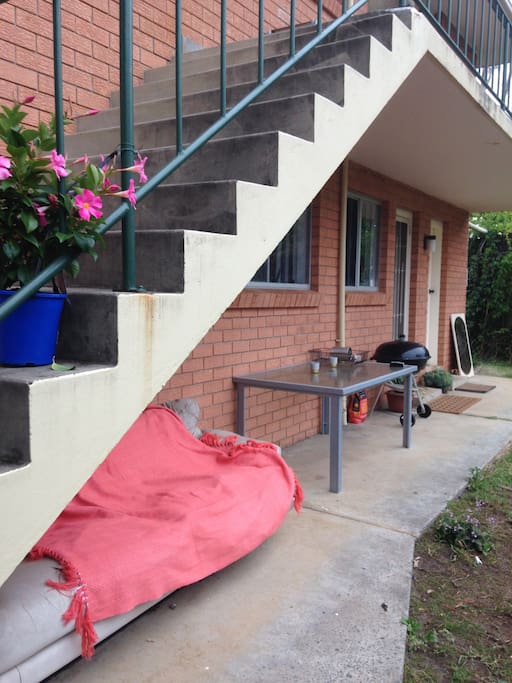 Outdoor eating area