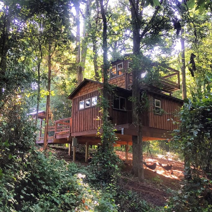 Cherry Treesort "Sweet Ashley" Treehouses for Rent in China Grove