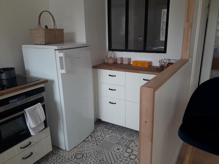 cuisine ouverte avec verrière