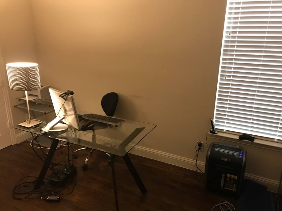Nice and clean work area for your laptop.