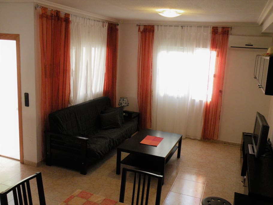 Livingroom with sofa bed