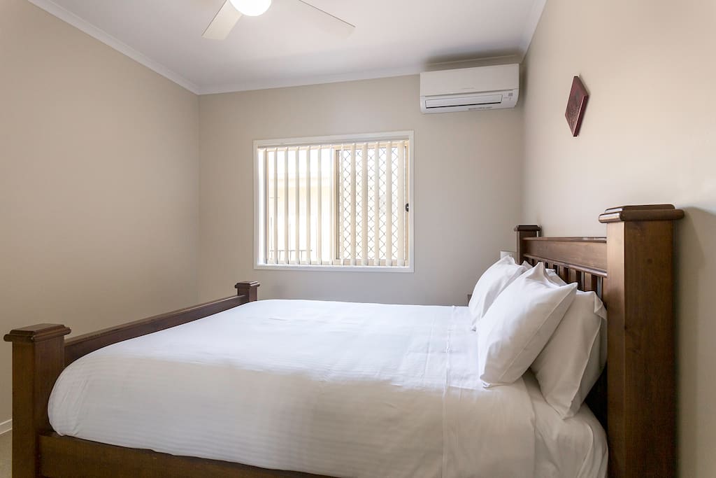 Spacious and well lit, air con. Bedroom 1