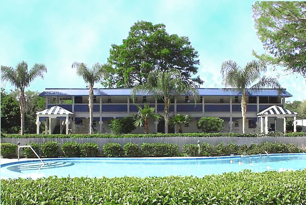 Your Room is in this building - the Riverview Building
