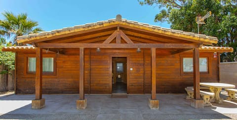 Wooden house on a separate beachfront plot