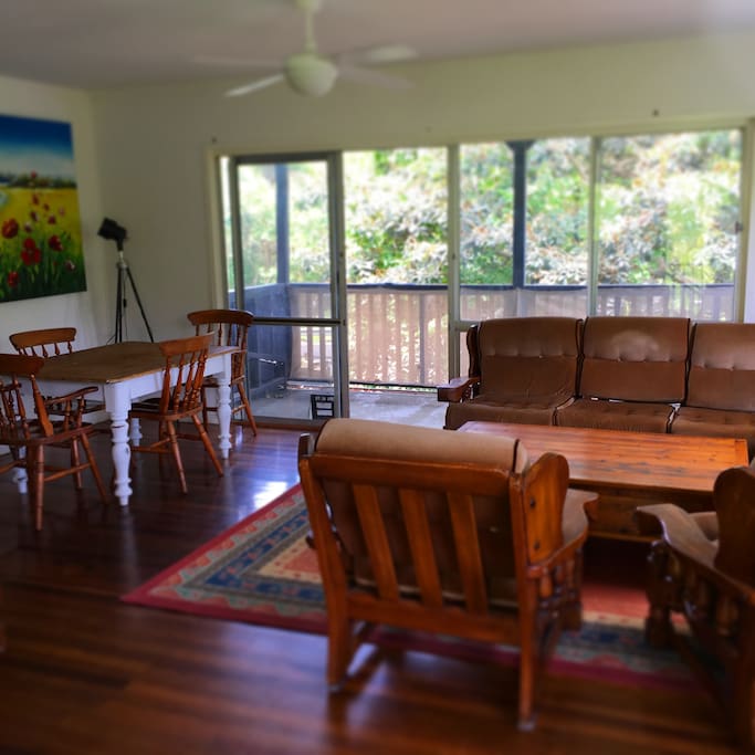Lounge room and dining space