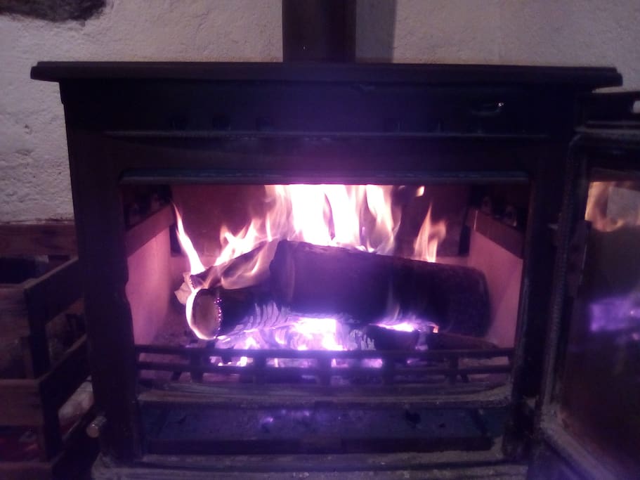 Cosy fire, with an all so deserved glass of wine in the hand, to end off that lovely, exited packed adventure day.
