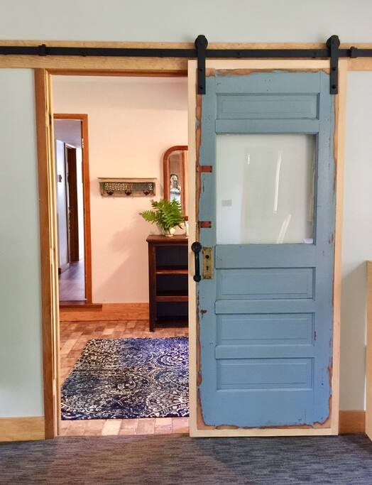 View from foyer into den.