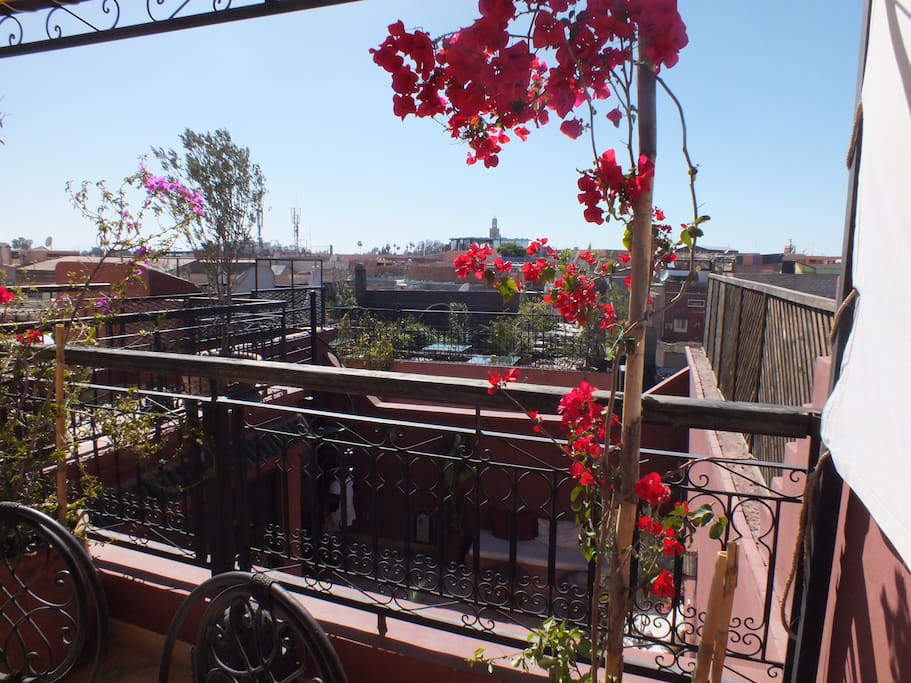 terrasse fleurie