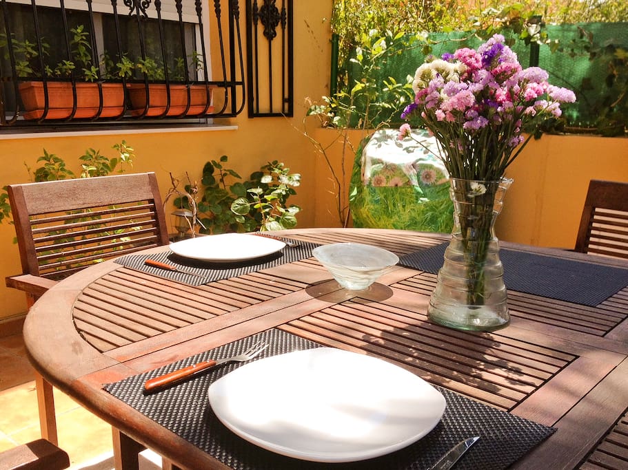 Mesa jardín
