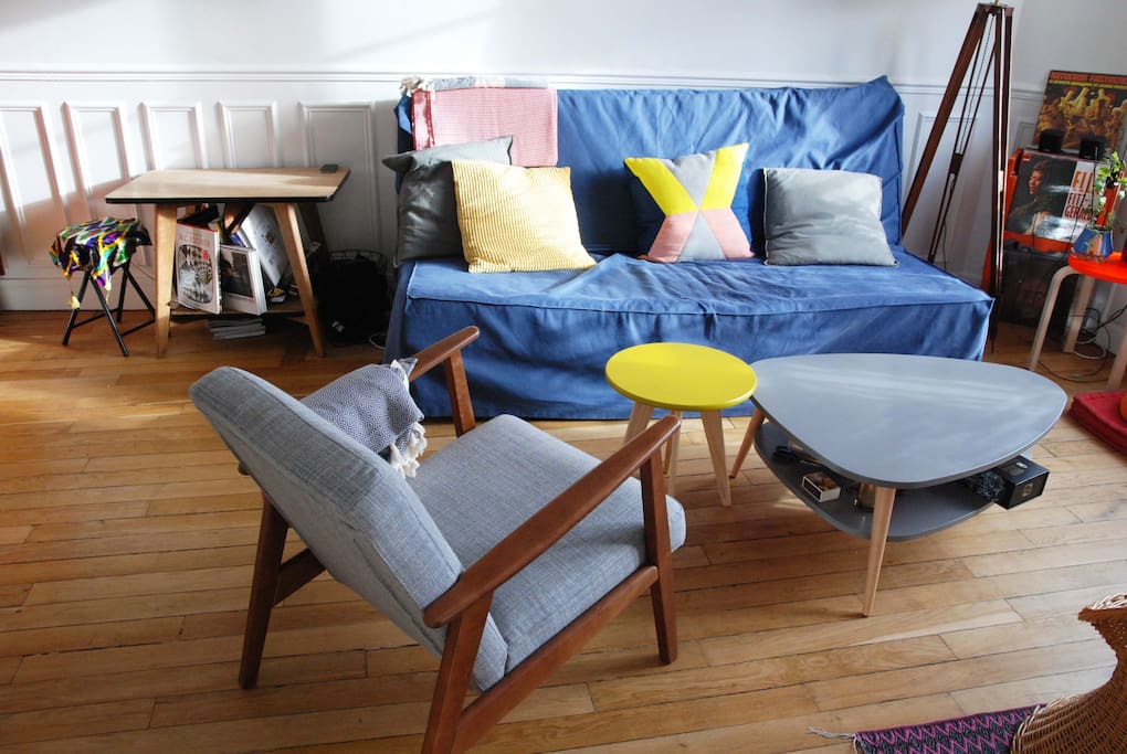 Salon cosy scandinave