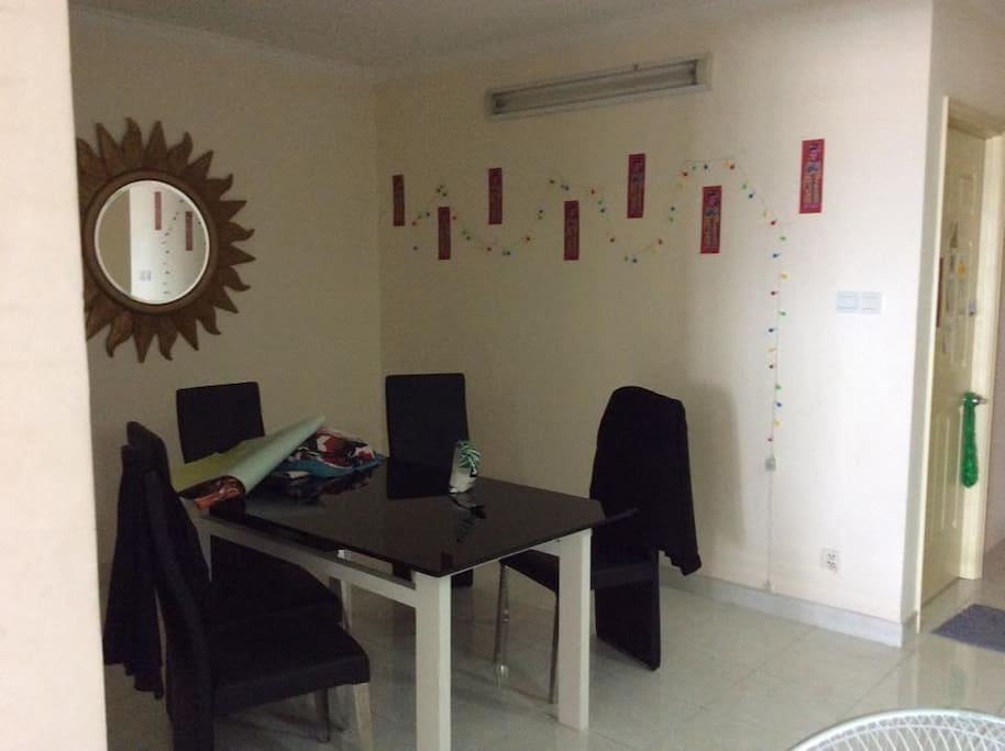 Dining area, could be a work space too!