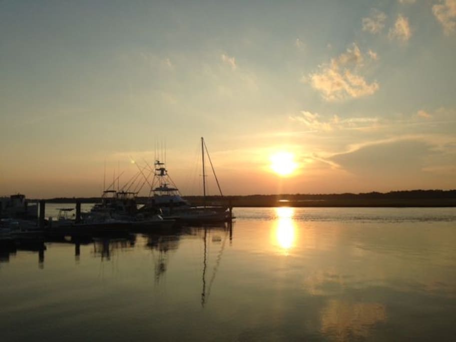 Sunset at Bohicket Marina